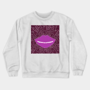 Amazing Smile Mouth Chocolate Crewneck Sweatshirt